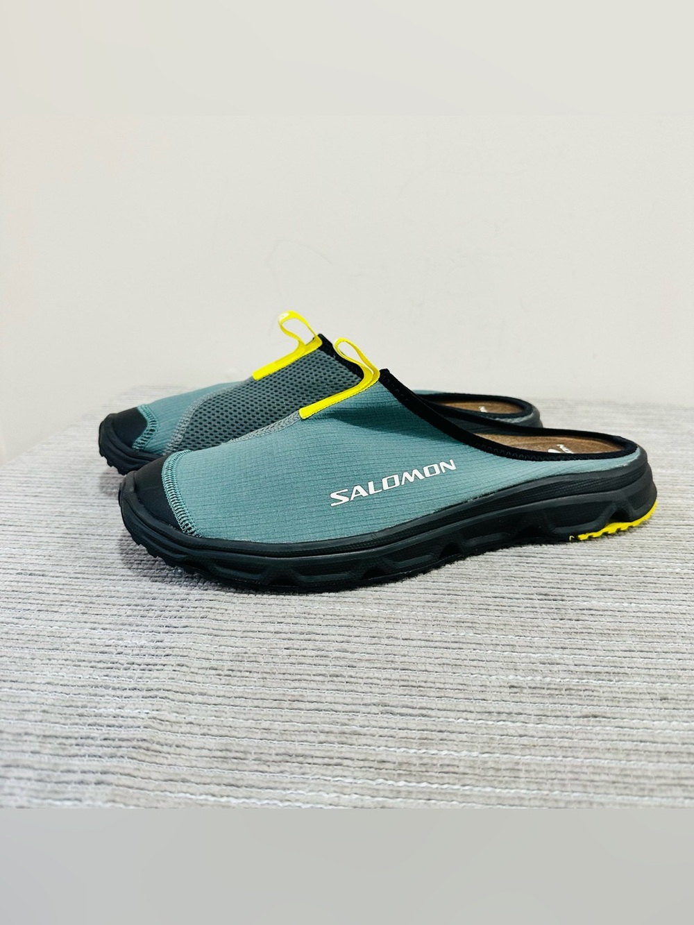 Salomon RX Slide 3.0 L475750 Pewter Desert Sage Recovery Shoes Men’s Size 12